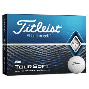 Titleist White Tour Soft Pack of 12 Golf Balls