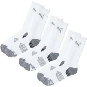 PUMA Golf Essential Crew-Cut 3 Pair Pack Socks